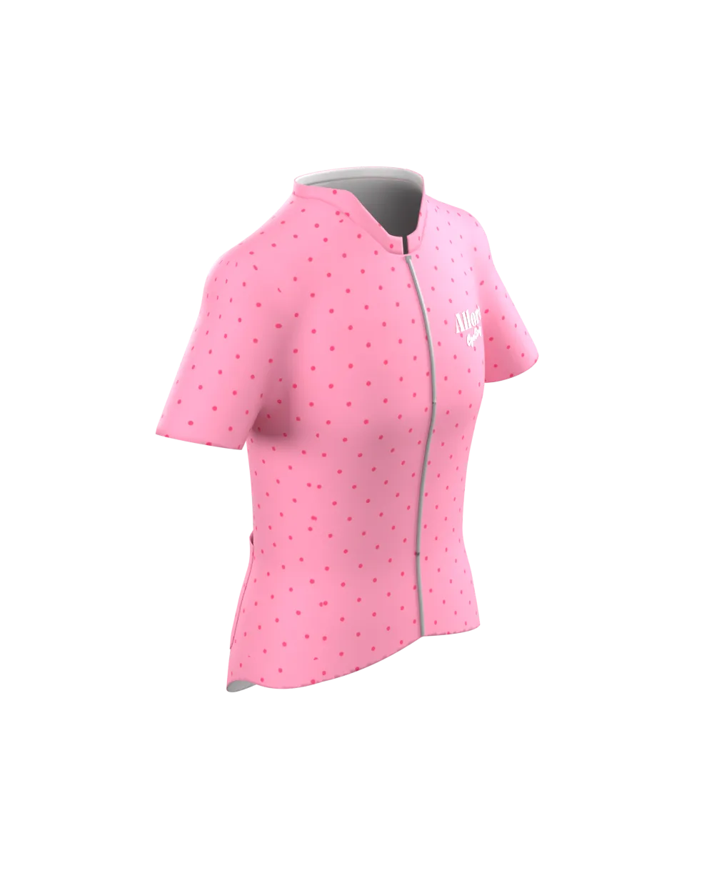 Allora jersey in Pink Polka, front view